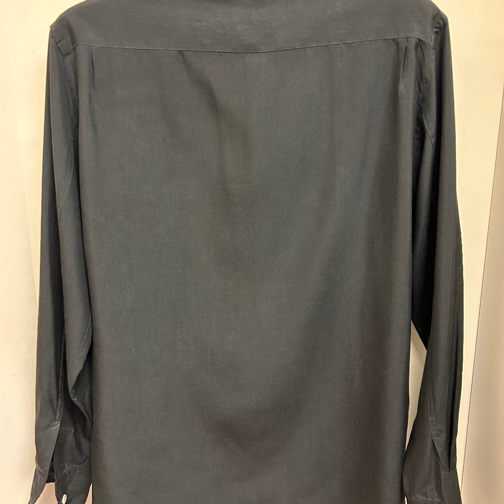 Ladies Black Silk Shirt